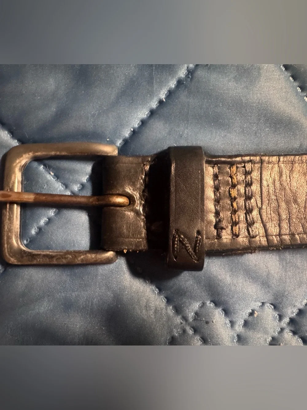 Men’s NIXON Full Grain Leather Black DNA Belt size M